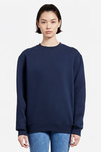 Women Navy fleece Sweatshirt ultra comfort cozy fleece urban style in trend uk sweatshirt