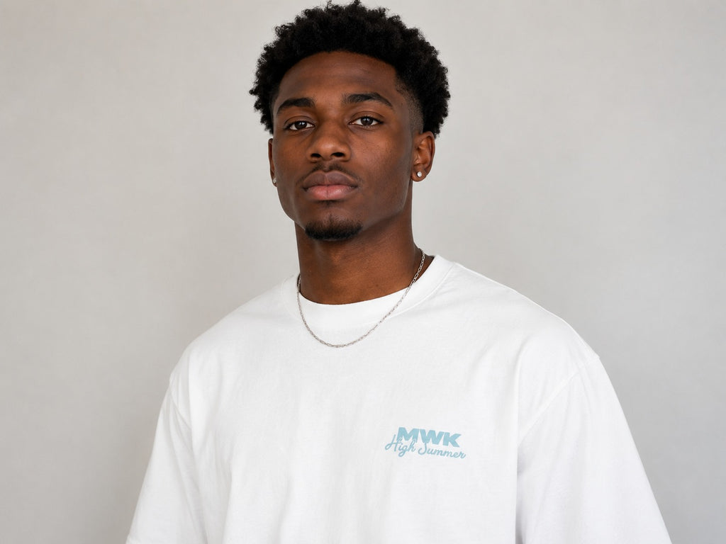 Pool Day Oversized Tee - white