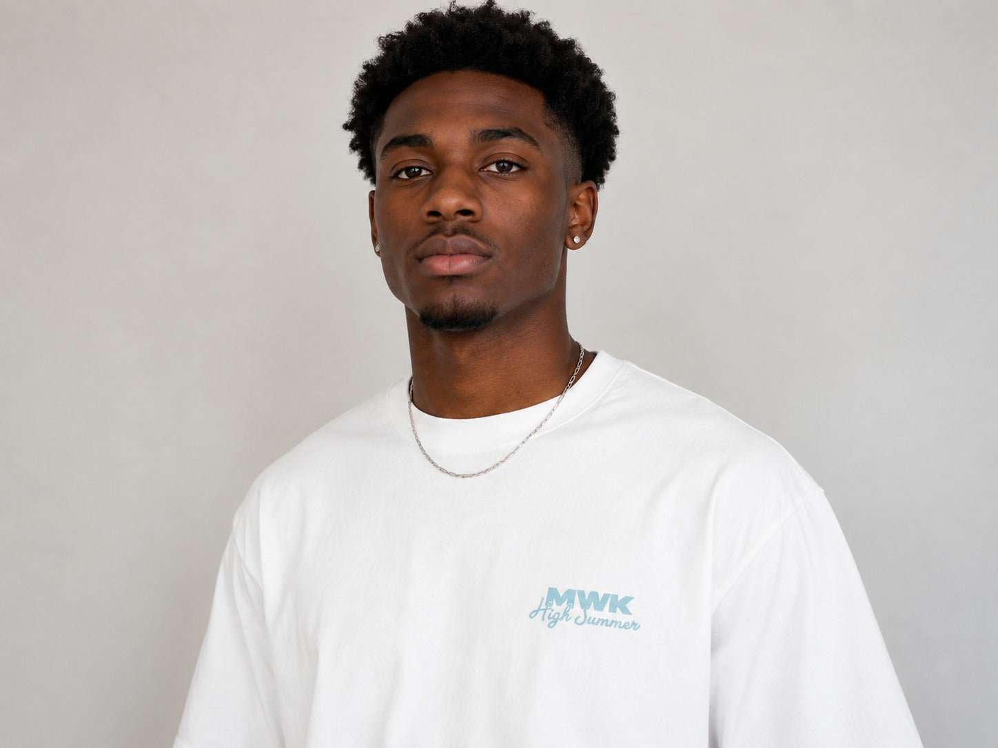 Pool Day Oversized Tee - white