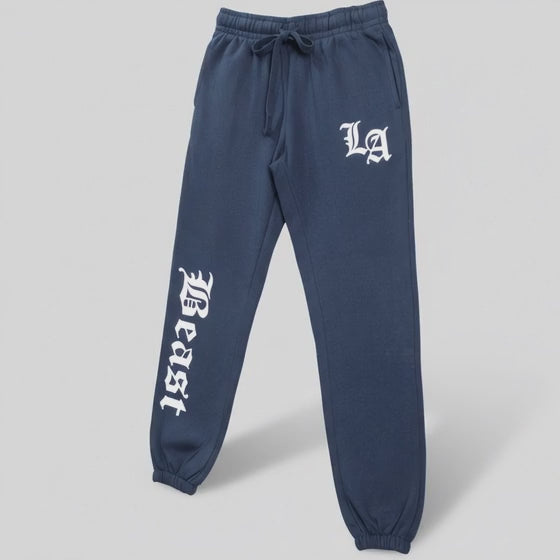 LA BEAST Men's Navy Fleece Jogger