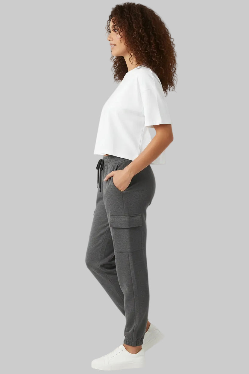 Charcoal Cargo Jogger Sweatpants