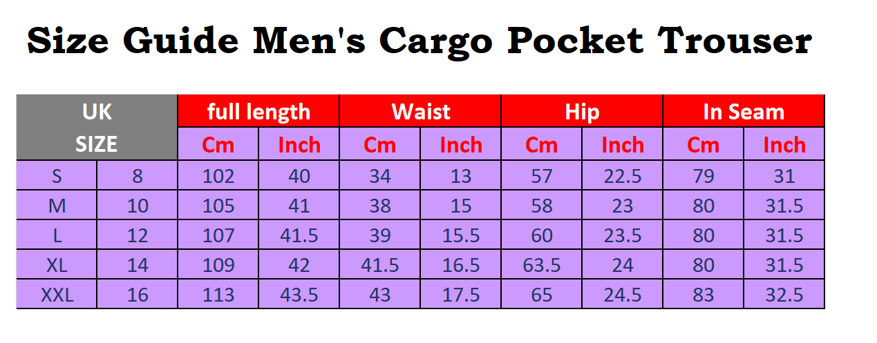 Men's Cargo pocket Fleece Jogger Trouser