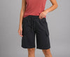 Essential Women's Fleece Cargo Shorts – Black