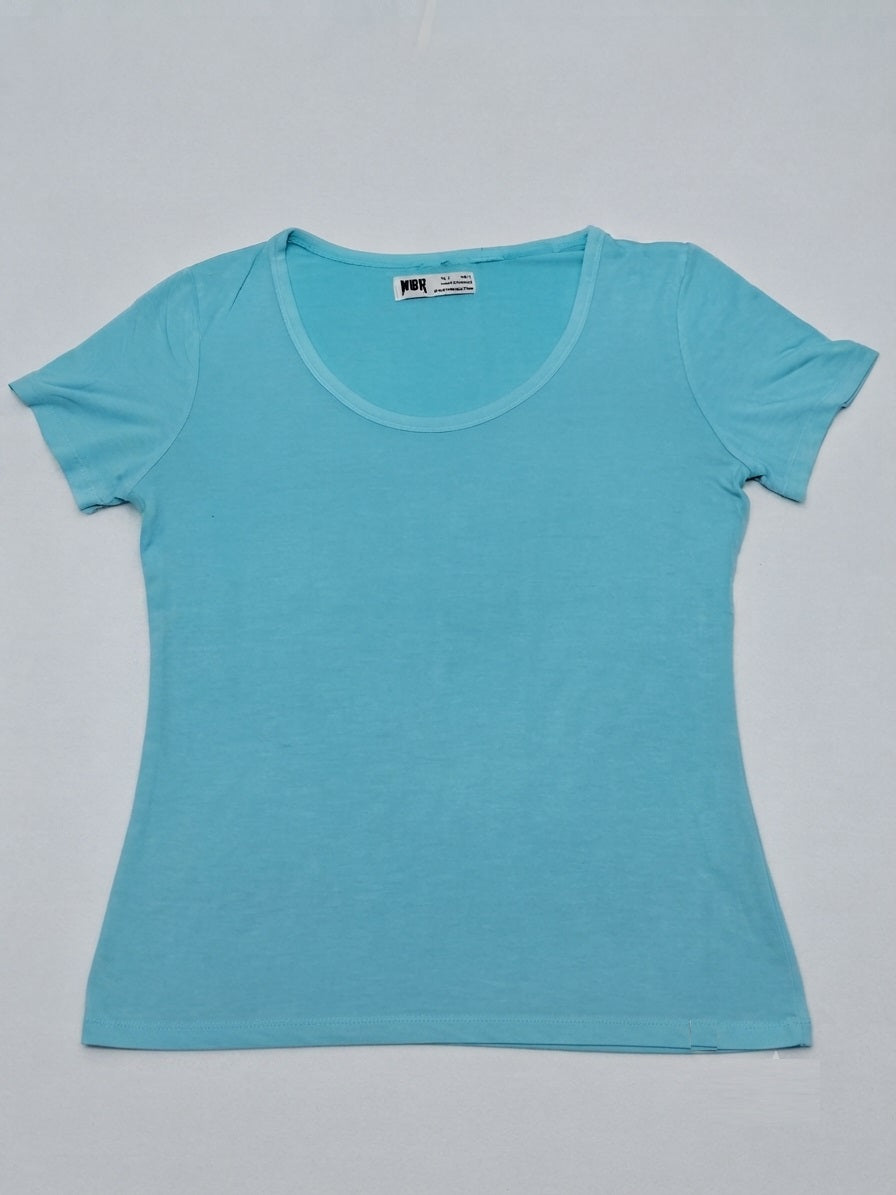 Essential Women's turquoise Scoop Neck Tee