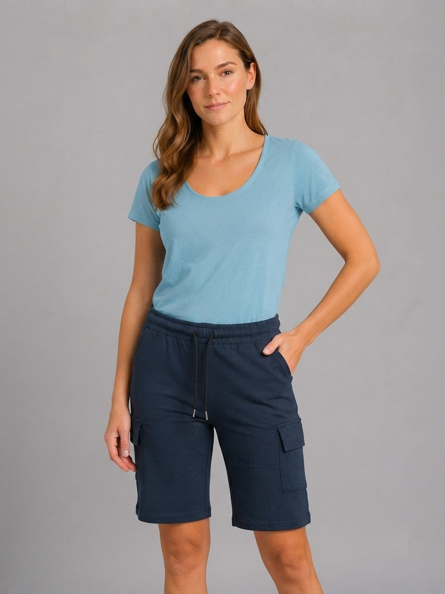 Essential Women's turquoise Scoop Neck Tee