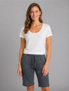Essential Women's White Scoop Neck Tee